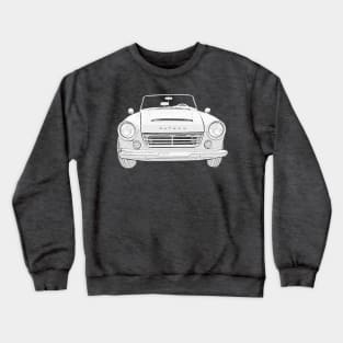 Datsun Roadster 1960s classic car monochrome Crewneck Sweatshirt